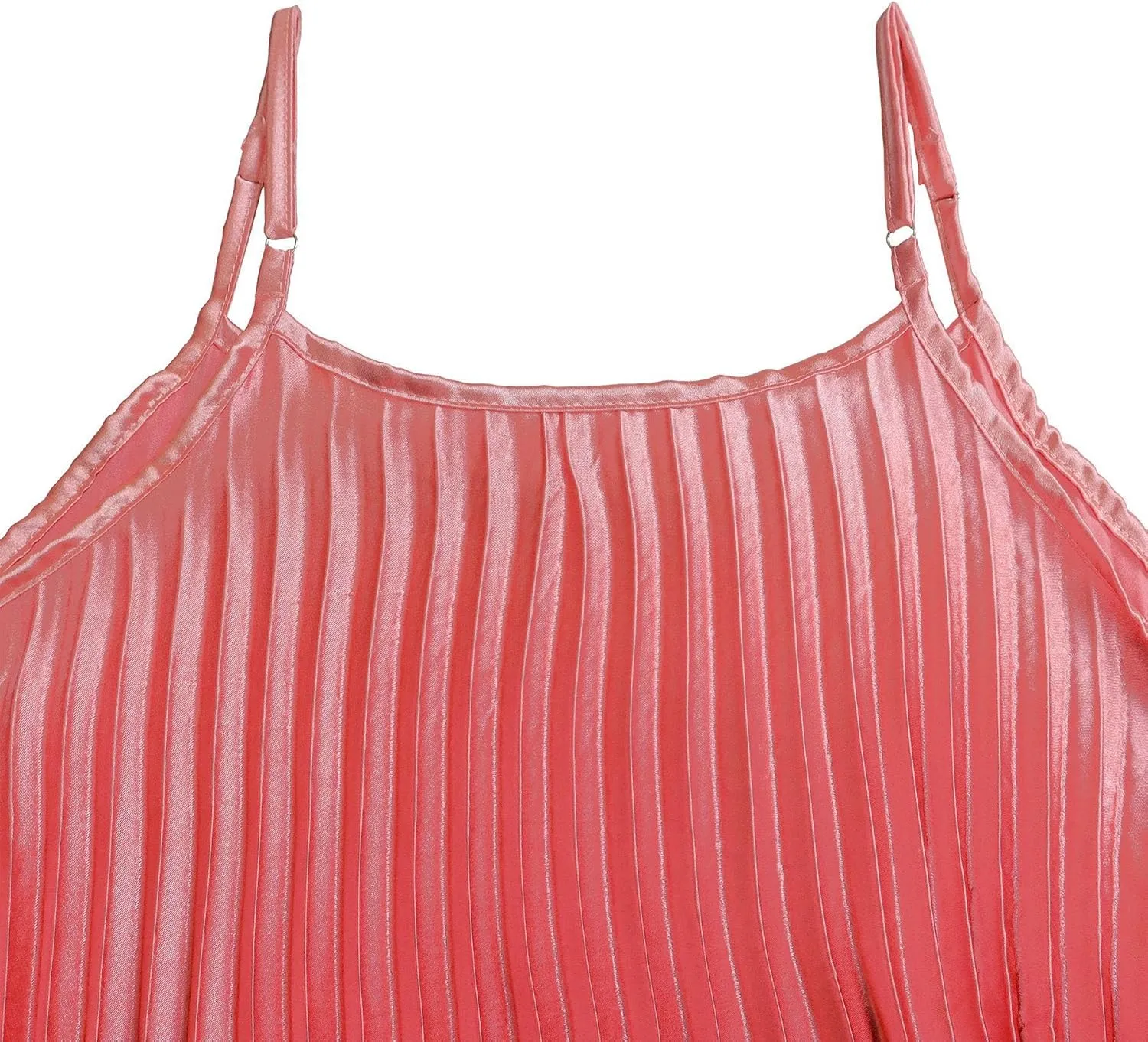 nichangyuyi Summer New Camisole Pleated Sexy and Fashionable a-line Skirt Long Dress