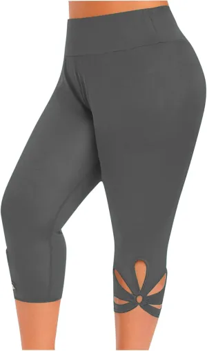 Plus Size Leggings for Women Butt Lifting Leggings Stretch Yoga Pants Soft Pant Capris Leggins Workout Leggings