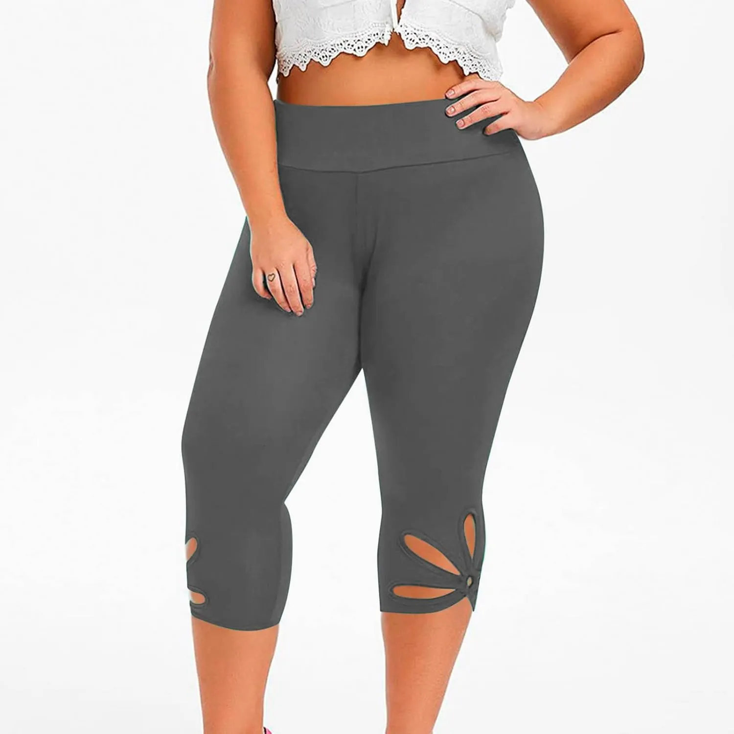 Plus Size Leggings for Women Butt Lifting Leggings Stretch Yoga Pants Soft Pant Capris Leggins Workout Leggings