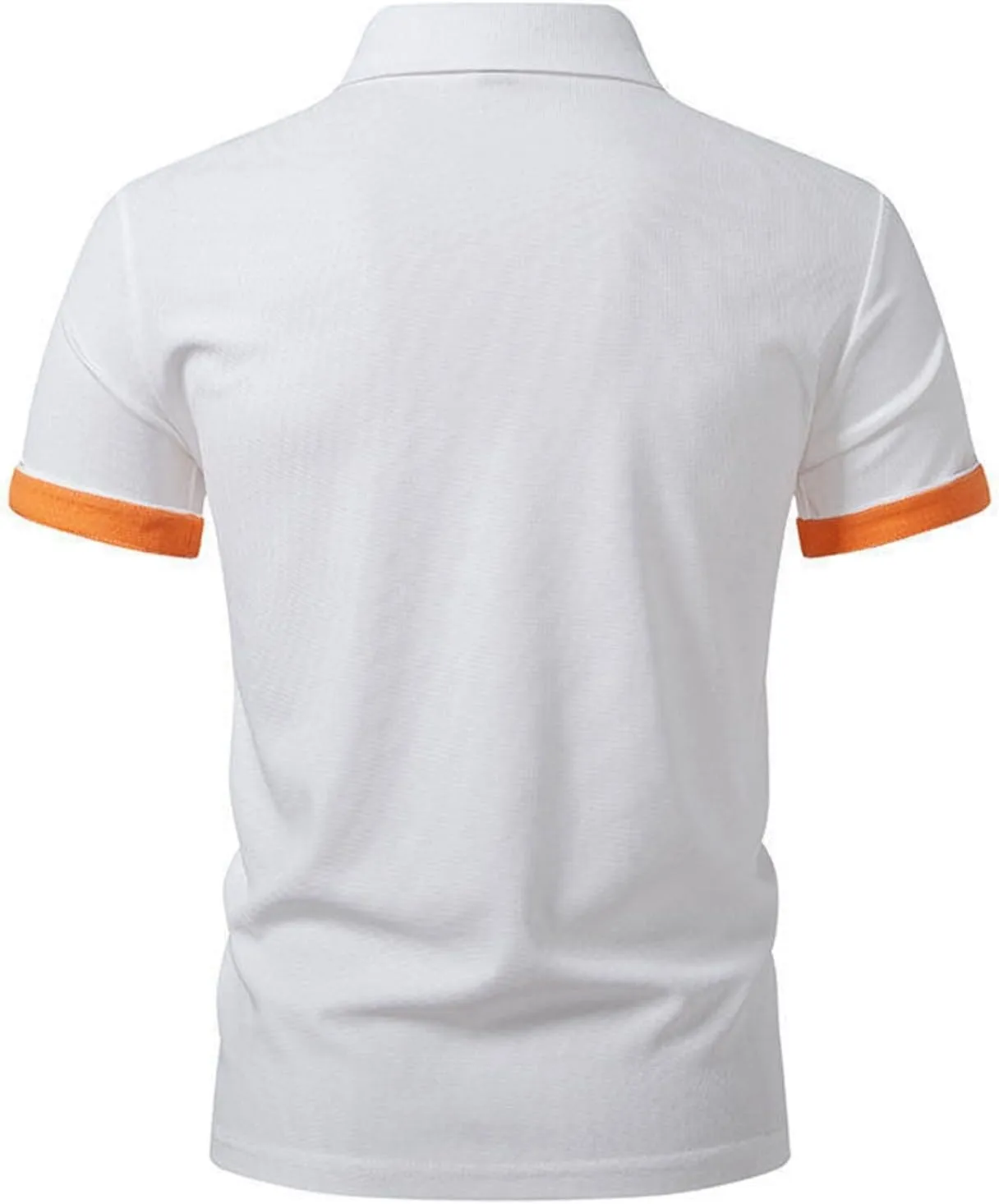 Polo Shirts for Men Slim Fit Patchwork Short Sleeve Tshirts Casual Button Down Work Tops Lightweight Summer Clothes