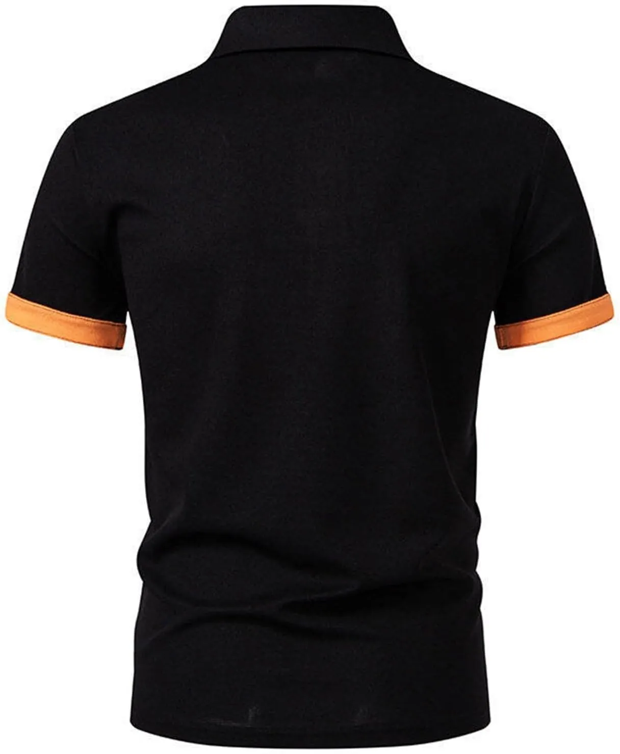 Polo Shirts for Men Slim Fit Patchwork Short Sleeve Tshirts Casual Button Down Work Tops Lightweight Summer Clothes