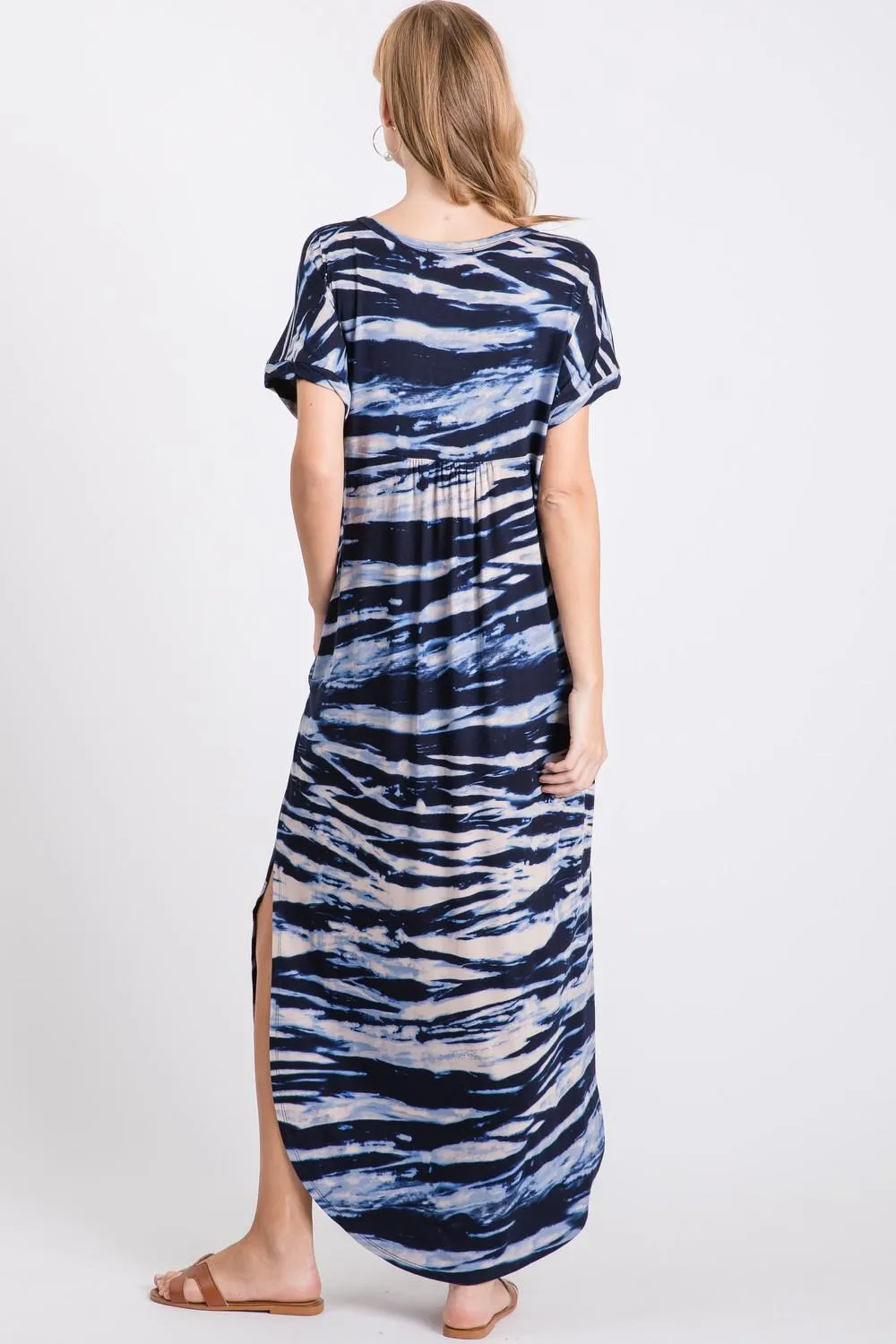 Printed tie-dye Maxi Dress