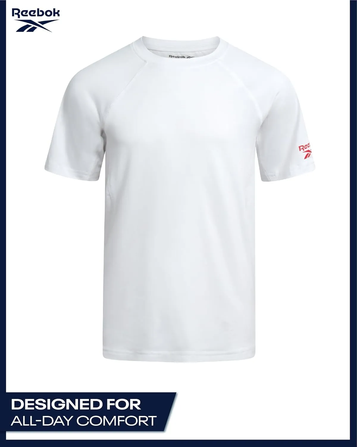 Reebok Boys Athletic Shorts Set - 2 Piece Summer Clothes Outfit with Graphic Tee and Gym Shorts with Inner Compression Lining