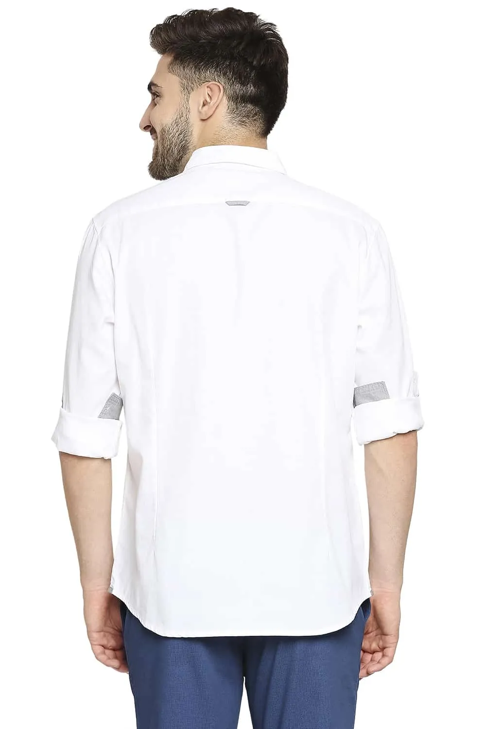 Slim Fit Crepe Shirt