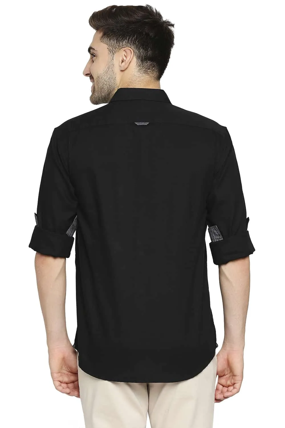 Slim Fit Crepe Shirt