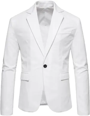 Spring Formal Blazers Men Suit Jackets Party Button Dance Wedding Party Formal Suit