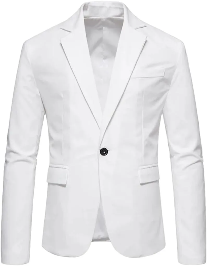 Spring Formal Blazers Men Suit Jackets Party Button Dance Wedding Party Formal Suit