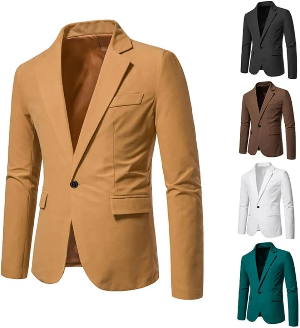 Spring Formal Blazers Men Suit Jackets Party Button Dance Wedding Party Formal Suit