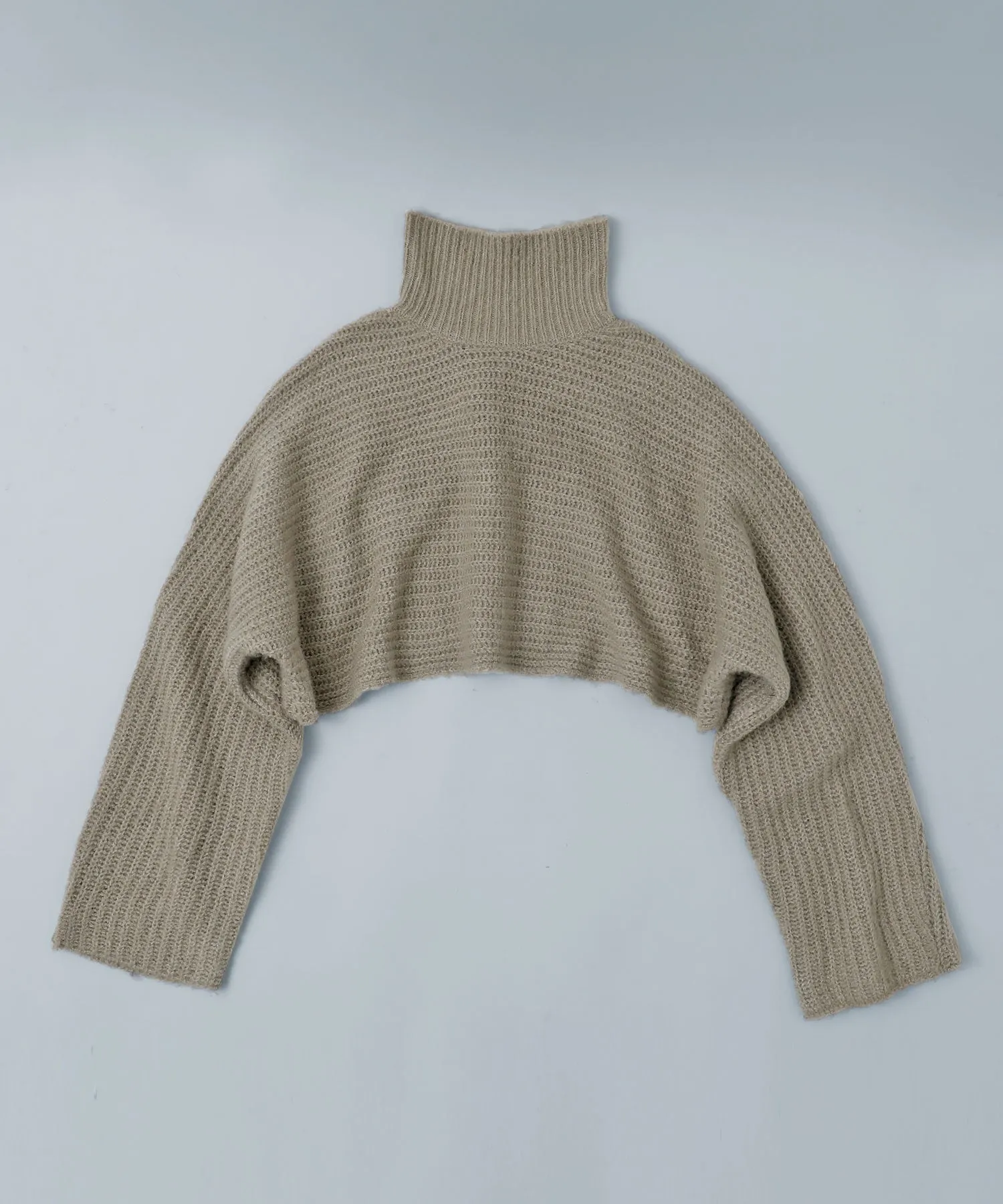 Turtleneck bolero knit