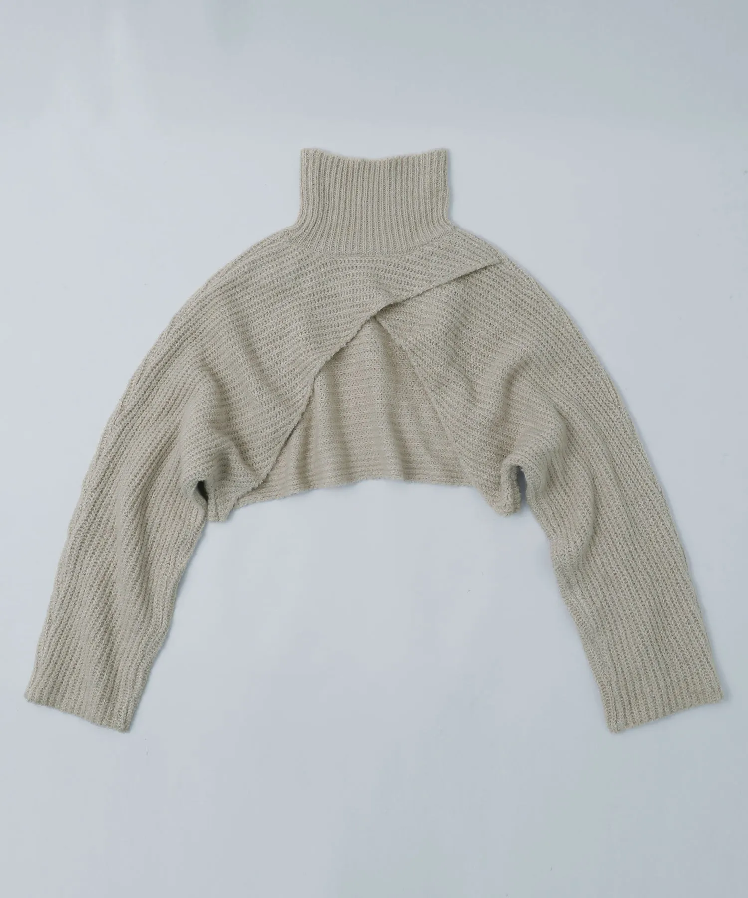 Turtleneck bolero knit