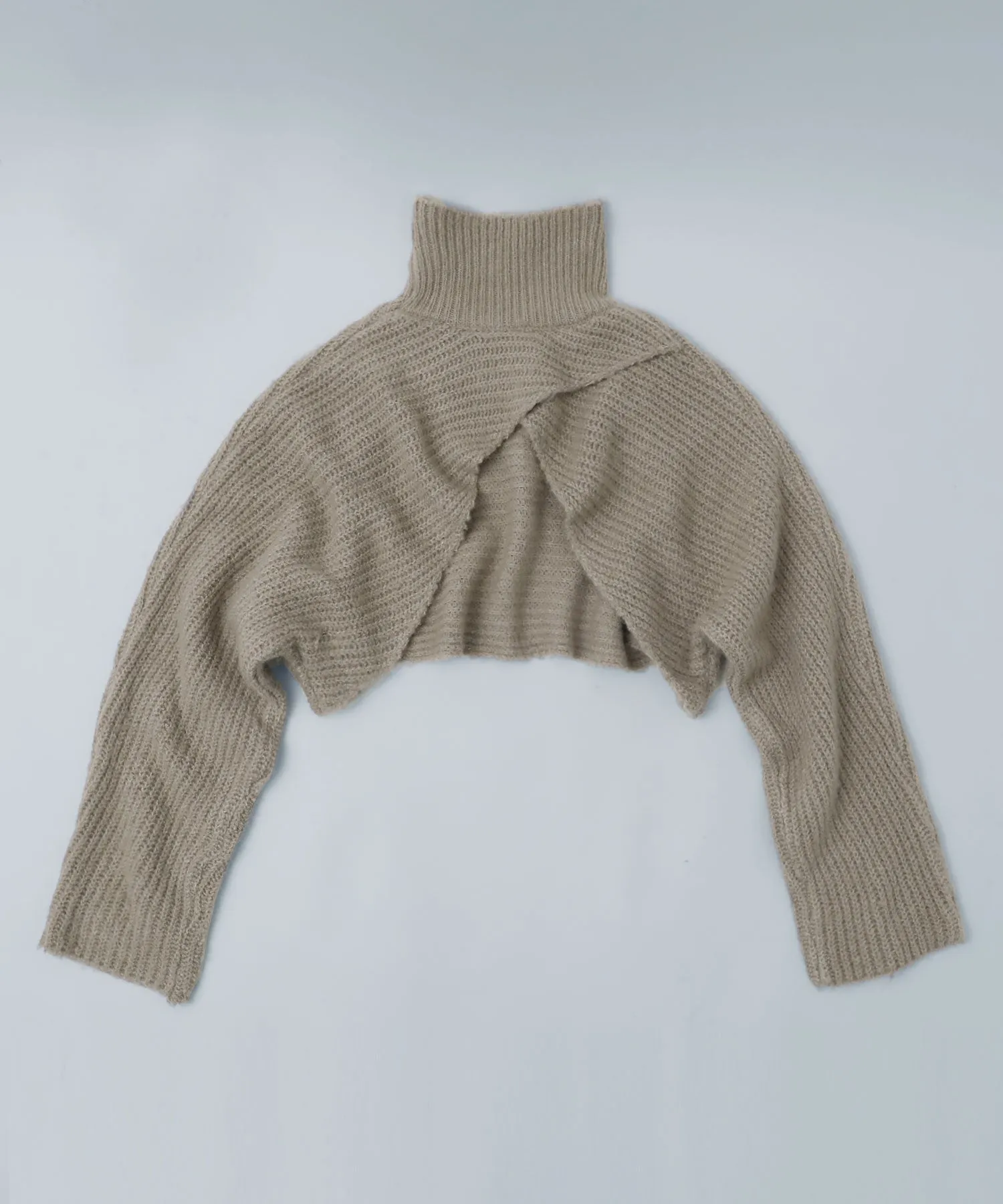 Turtleneck bolero knit