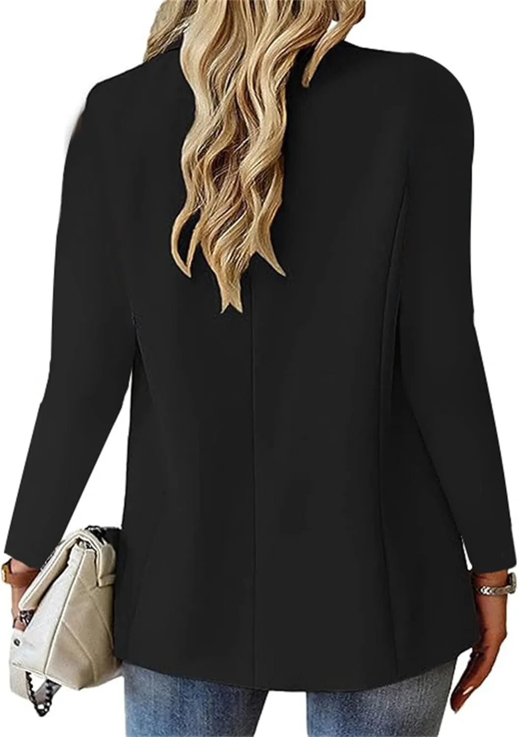 Women Blazers for Work Casual Open Front Long Sleeve Work Office Suit Jackets Lightweight Formal Business Blazer Coat
