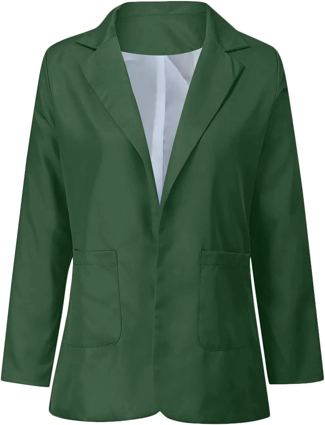 Women Business Casual Blazers Open Front Coats Spring Fall Trench Coat Blouse Plus Size Blazer Jacket Suit