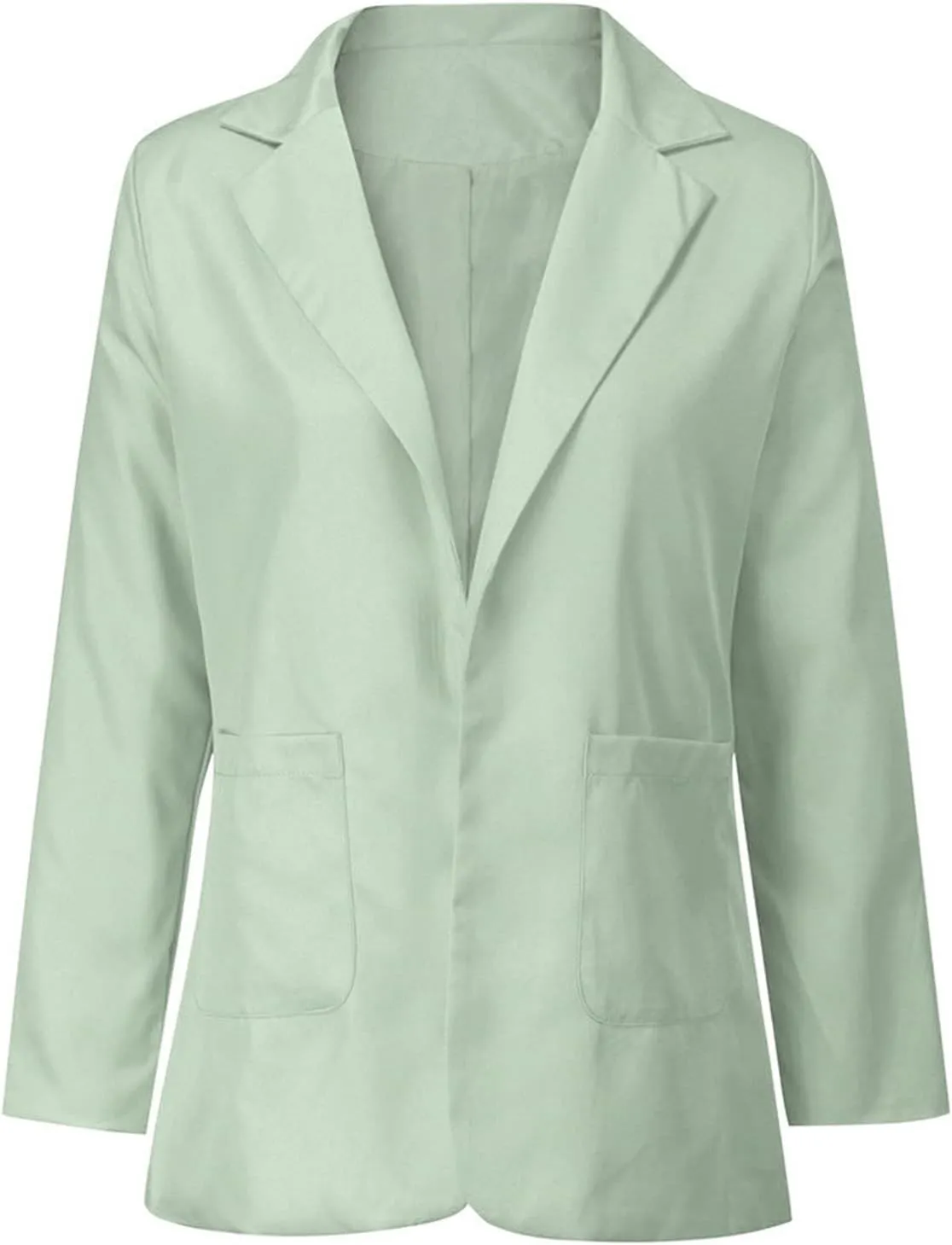 Women Business Casual Blazers Open Front Coats Spring Fall Trench Coat Blouse Plus Size Blazer Jacket Suit