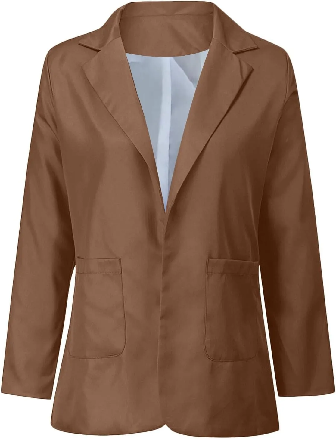 Women Business Casual Blazers Open Front Coats Spring Fall Trench Coat Blouse Plus Size Blazer Jacket Suit