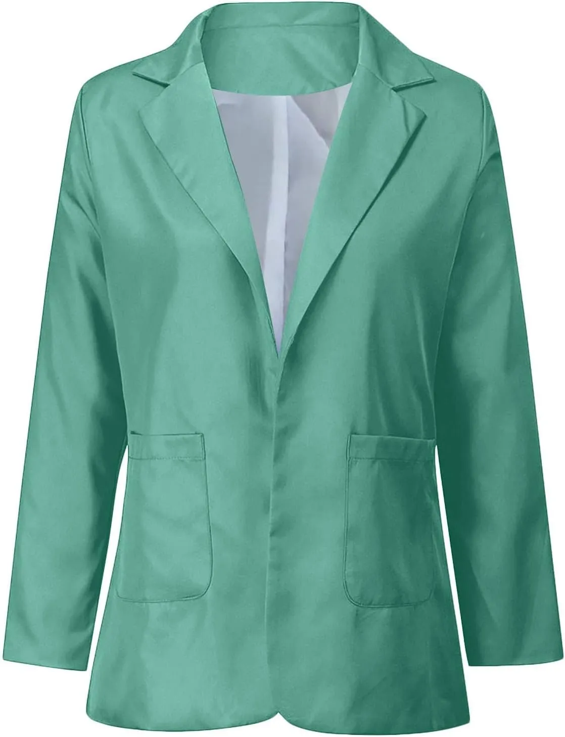 Women Business Casual Blazers Open Front Coats Spring Fall Trench Coat Blouse Plus Size Blazer Jacket Suit