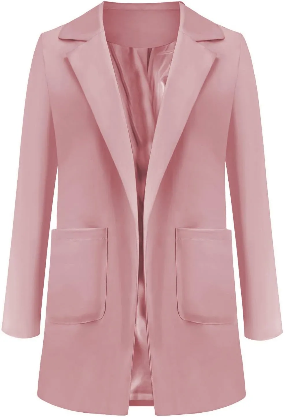 Women Business Casual Blazers Open Front Coats Spring Fall Trench Coat Blouse Plus Size Blazer Jacket Suit