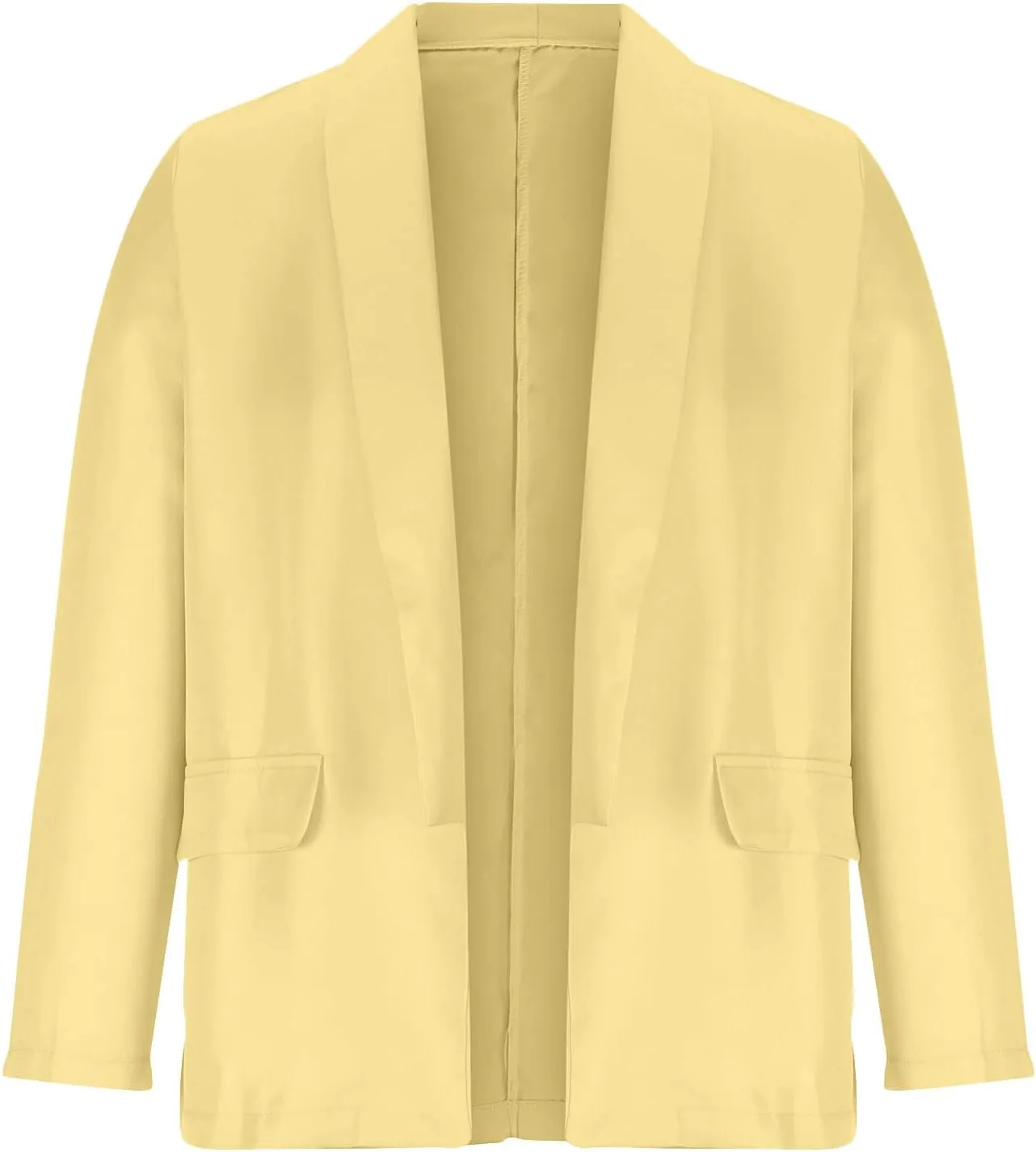 Women Casual Lightweight Blazer Lapel Long Sleeve Cardigan Suits Work Office Blazer Jackets for Daily Work Coat
