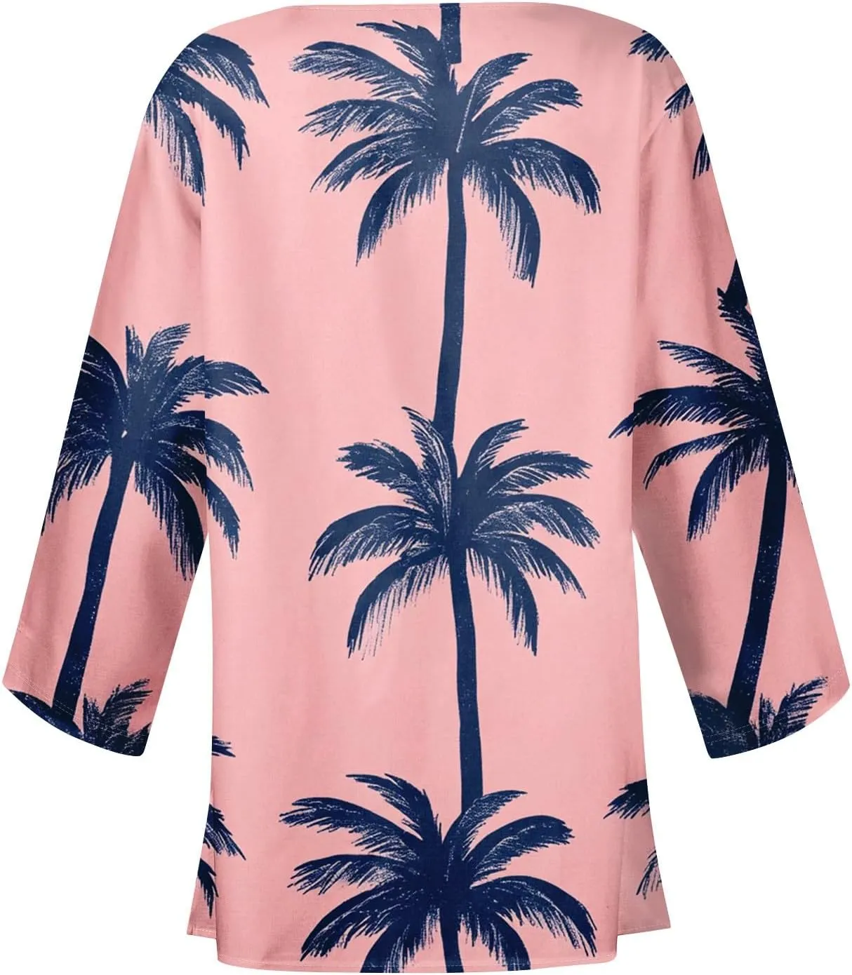 Womens Beach Cover Up Kimono Summer Swimsuit Lace Cardigan Boho Striped 3/4 Sleeve Open Front Coverup Loose Draped Top