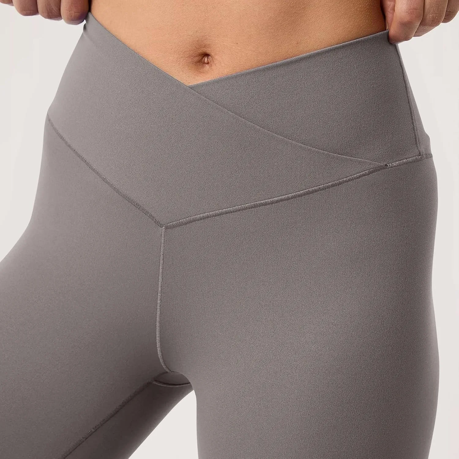 Womens Flare Leggings Cross Over High Waisted Leggings Trouser Style Flared Yoga Pants Gym Workout Running Leggings