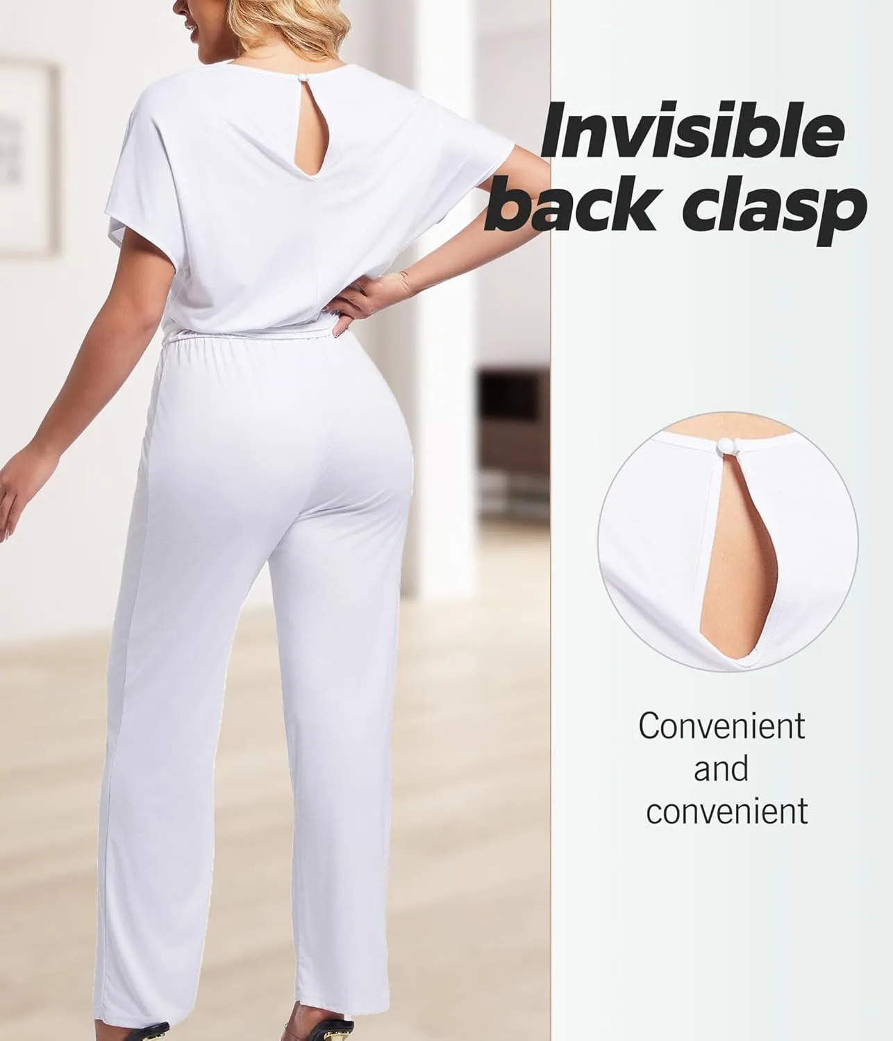 Womens Jumpsuits Dressy Jumpsuits for Women Dressy Rompers Pant Suits Wide Leg Formal Jumpsuits for Women Elegant Outfits