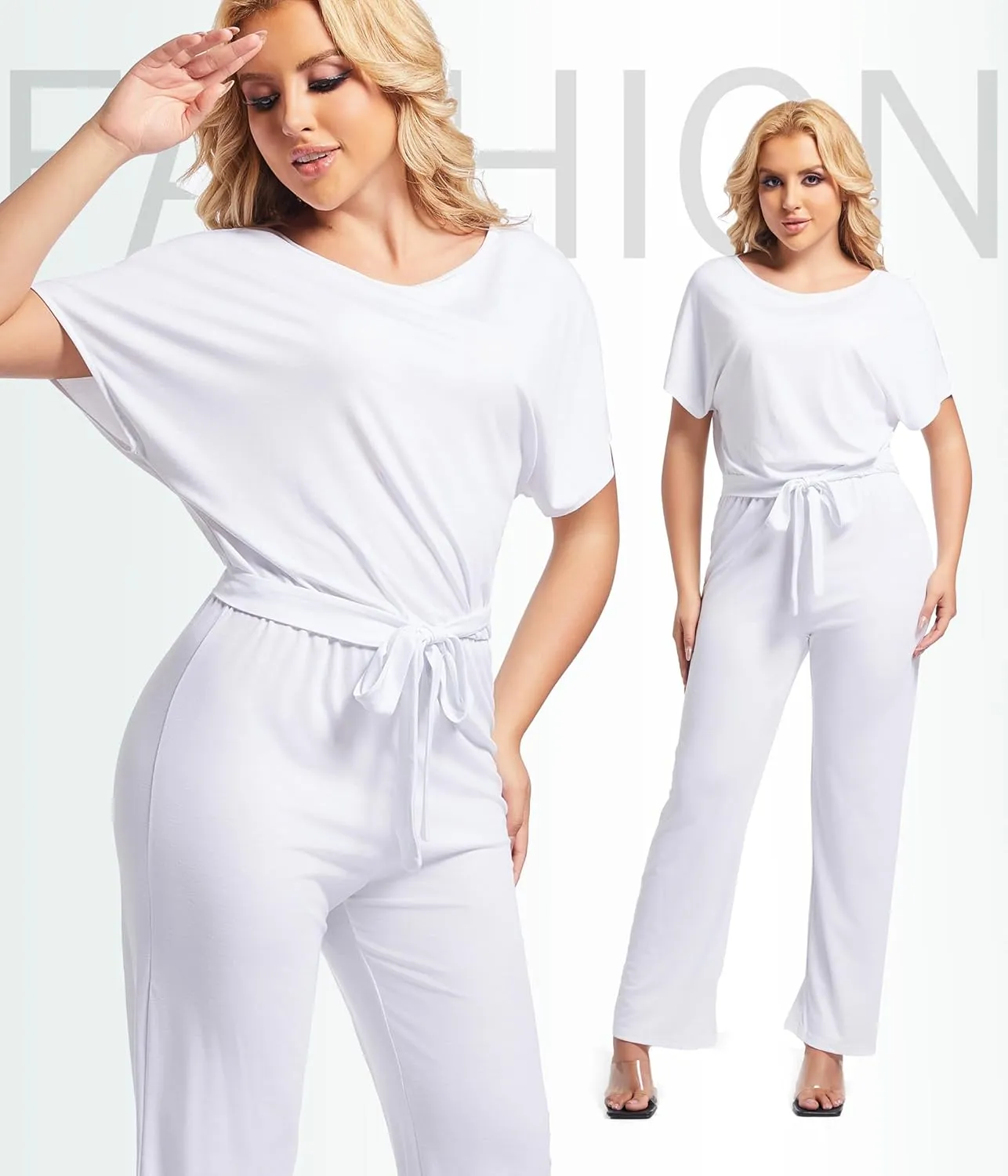 Womens Jumpsuits Dressy Jumpsuits for Women Dressy Rompers Pant Suits Wide Leg Formal Jumpsuits for Women Elegant Outfits