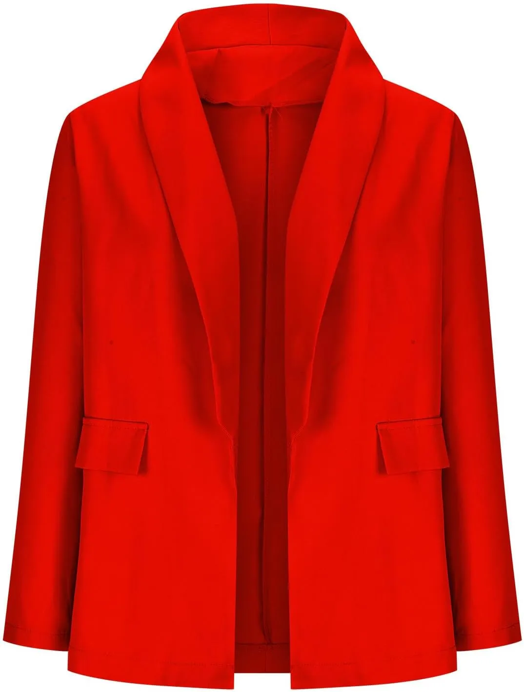Womens Ladies Blazers Turn Down Collar Blazer Jacket Long Sleeve Coat Outerwear Business Casual Suit Coat