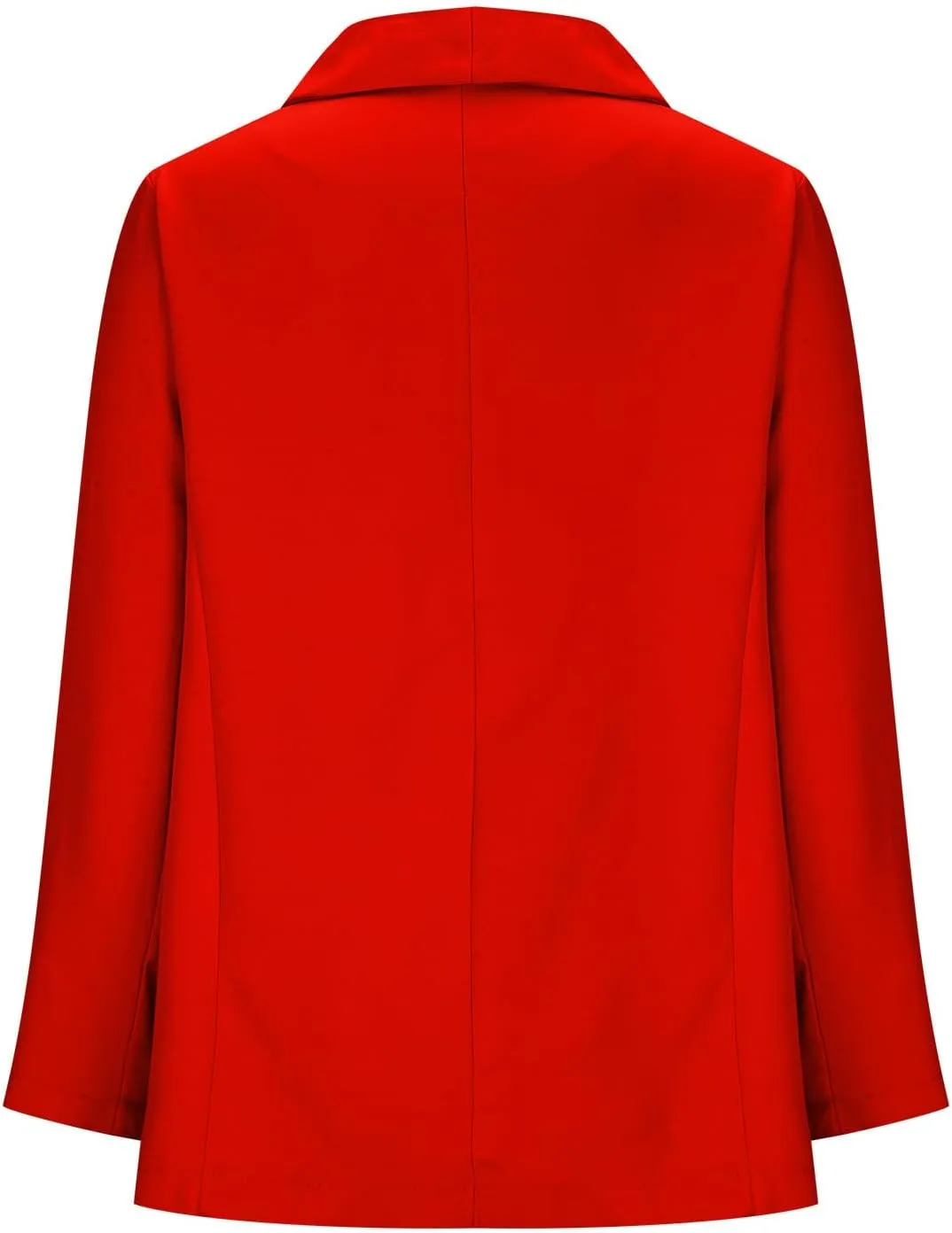 Womens Ladies Blazers Turn Down Collar Blazer Jacket Long Sleeve Coat Outerwear Business Casual Suit Coat