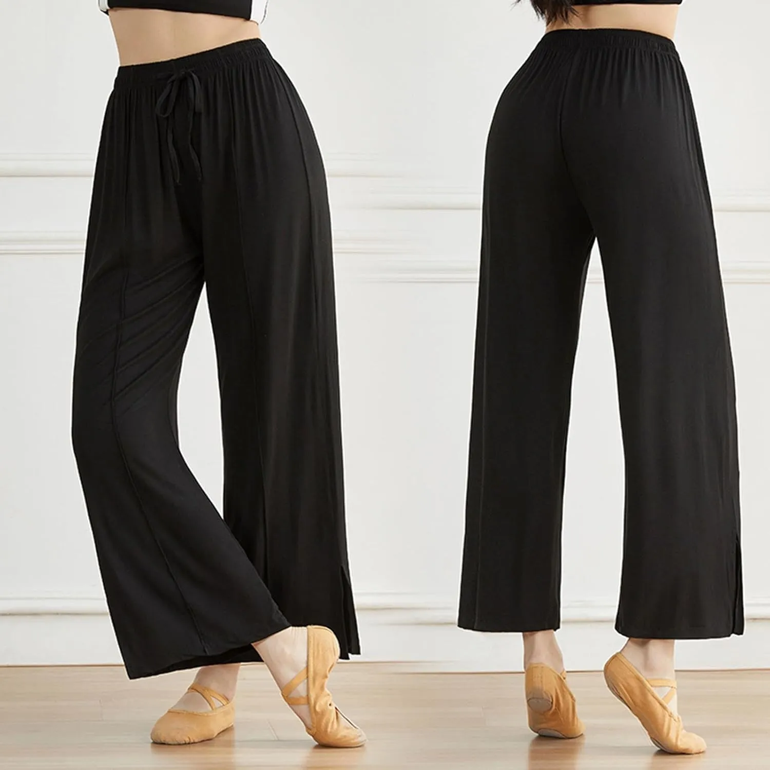 Womens Leggings Track Gym Yoga Pants Leggings Stockings for Women High Cut Flare Wide Leg Summer Fall Leggings 2025