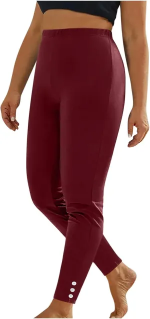 Womens Leggings Tummy Control Sports Pants High Waist Stretch Leggings Hiking Running Pants Womens Yoga Leggings Tall