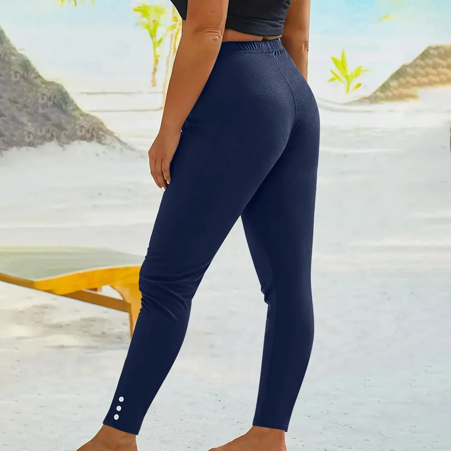Womens Leggings Tummy Control Sports Pants High Waist Stretch Leggings Hiking Running Pants Womens Yoga Leggings Tall