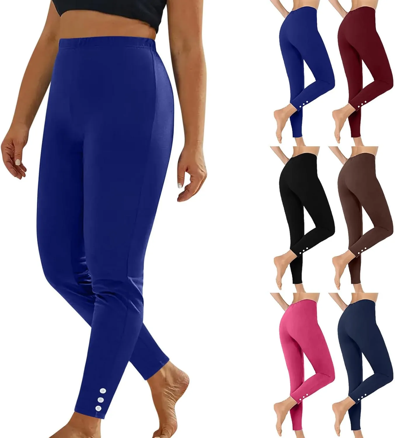 Womens Leggings Tummy Control Sports Pants High Waist Stretch Leggings Hiking Running Pants Womens Yoga Leggings Tall