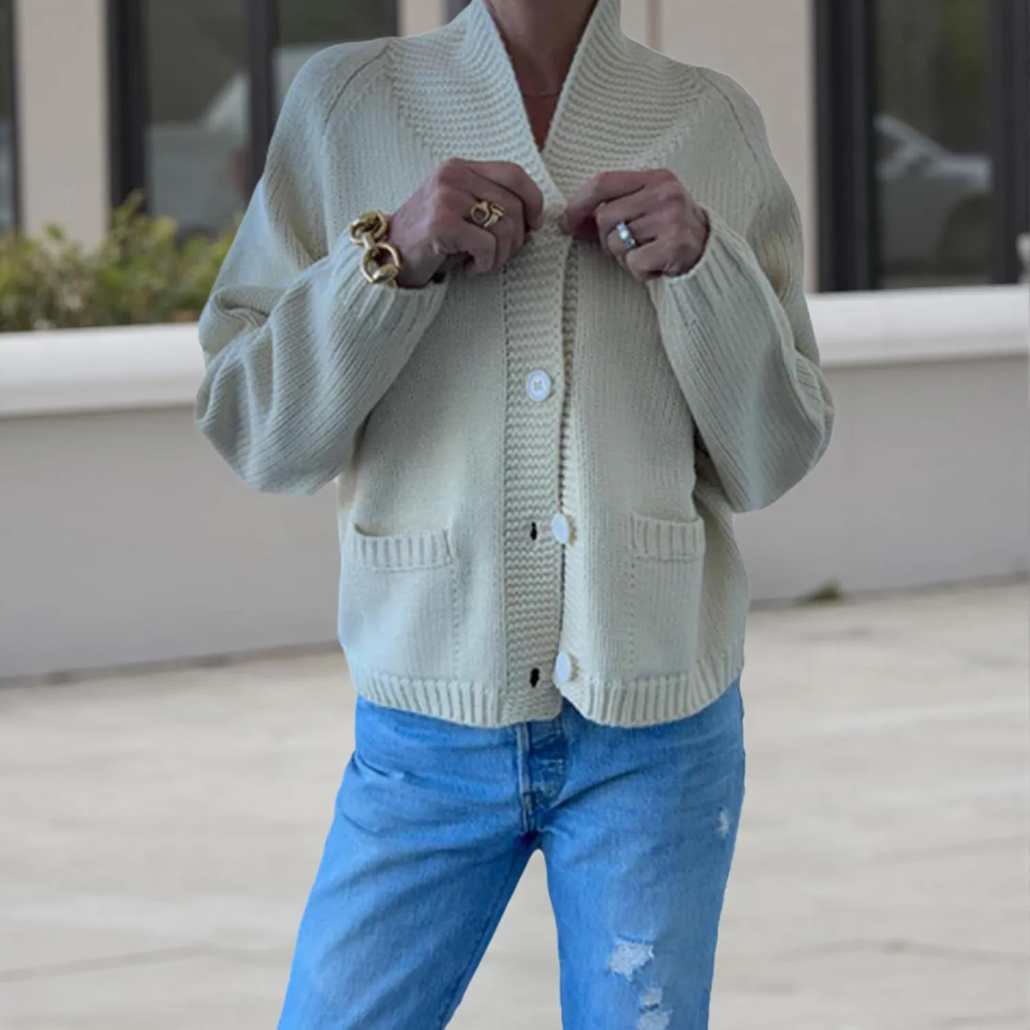 Women's Shawl Collar Cardigan Y2k Long Sleeve V Neck Flag Print Button Down Sweater Knit Tops Independence Outfit