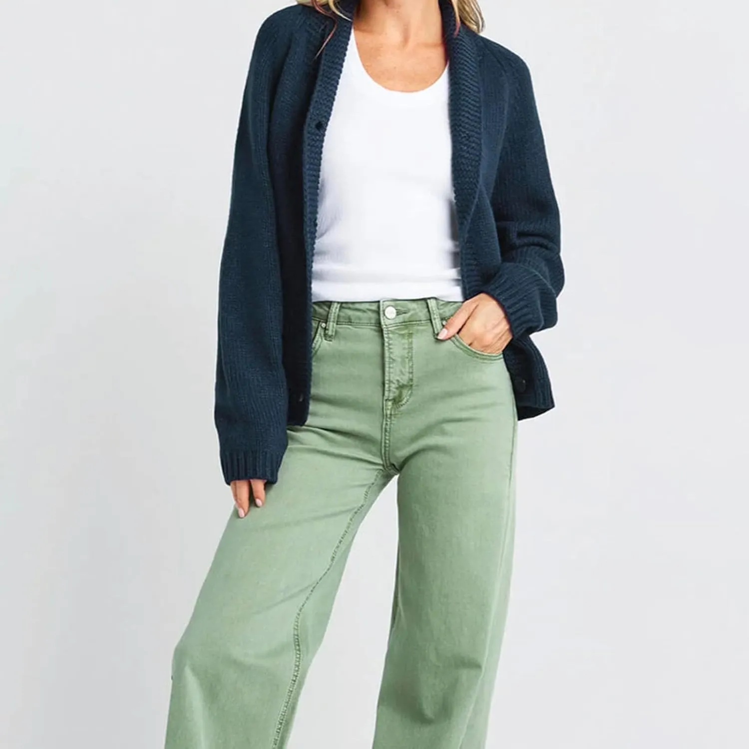 Women's Shawl Collar Cardigan Y2k Long Sleeve V Neck Flag Print Button Down Sweater Knit Tops Independence Outfit