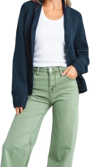 Women's Shawl Collar Cardigan Y2k Long Sleeve V Neck Flag Print Button Down Sweater Knit Tops Independence Outfit