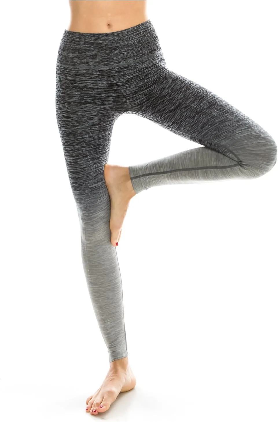 Workout Leggings - Two Tone Yoga Leggings - Full Length & Crop Capri Styles