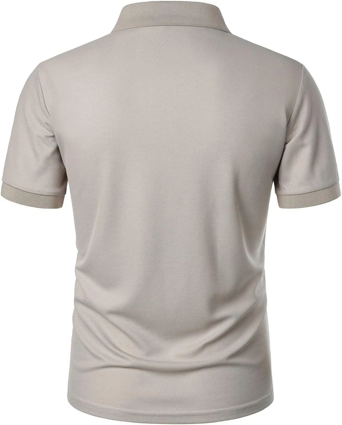 Ymosrh Men's Polo Shirts Golf Short Sleeve Summer Buttons Business Casual Collar T-Shirt Casual, S-3XL