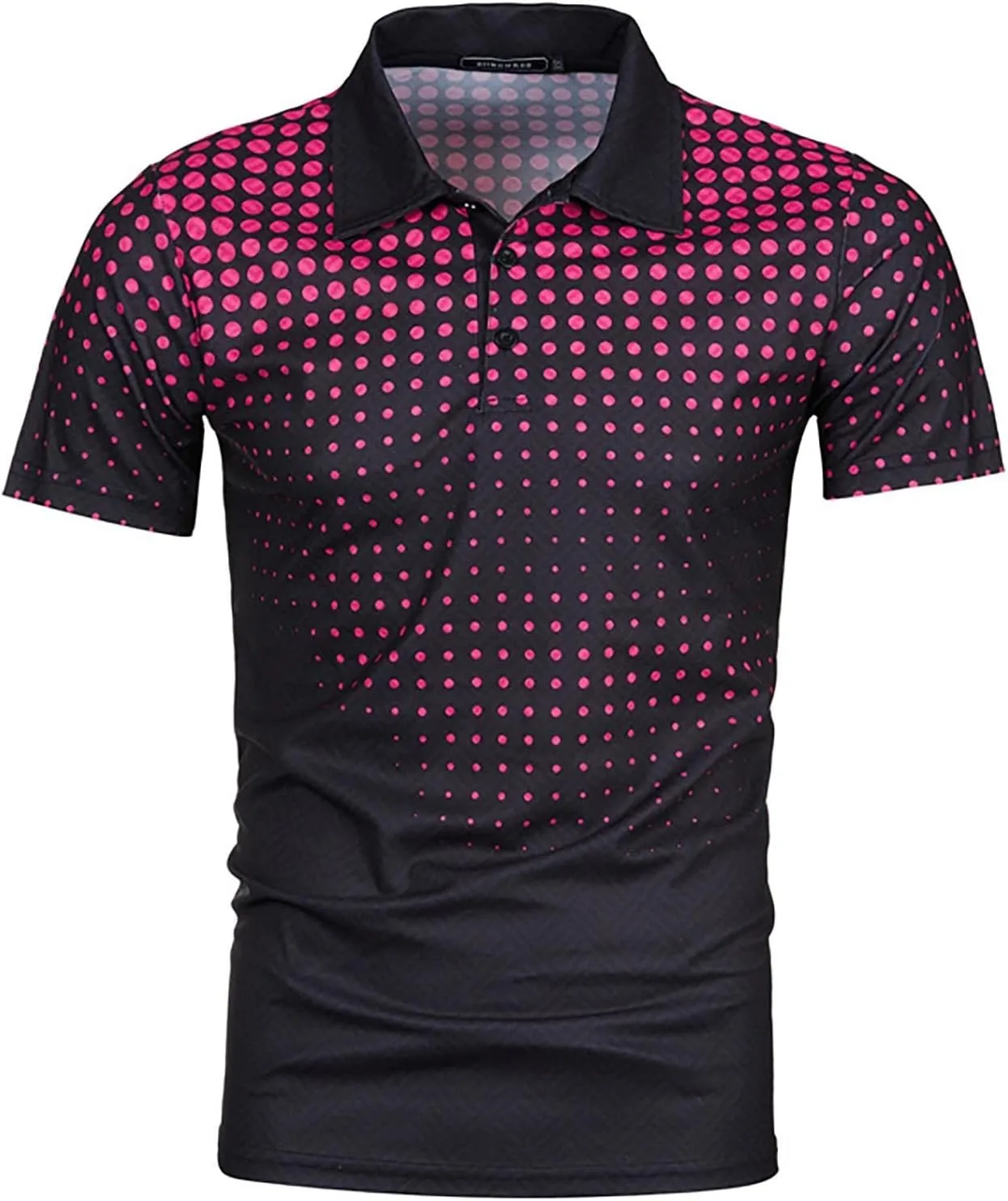 Ymosrh Men's Polo Shirts Summer Fashion Casual 3D Printing Shirt Lapel Casual Short Sleeve Top Shirts for Men, M-5XL